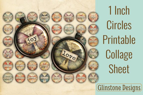 Download Inspirational Butterflies 1 Inch Circles - Circles Collection