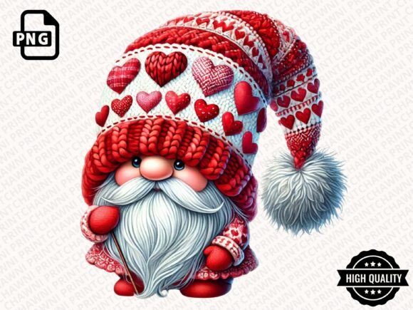 Download Watercolor Valentines Gnomes Clipart PNG - Premium Bundle