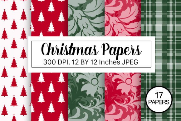 Download Christmas Patterns Backgrounds - Premium Bundle