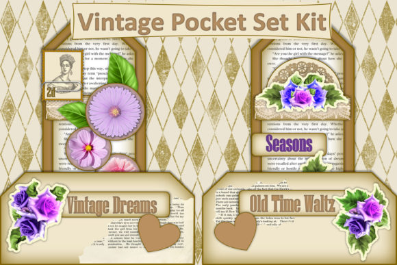 Download Vintage Pockets Journal Ephemera Kit - Ephemera Collection