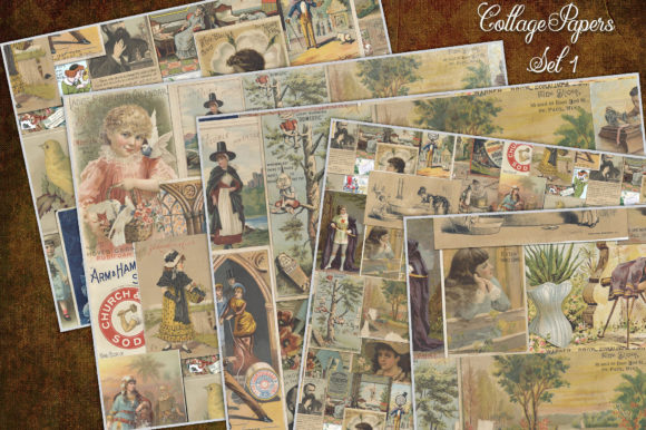 Download Ephemera Collage Sheets - Ephemera Collection