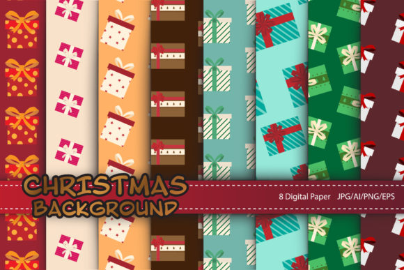 Download 8 Christmas Patterns for Digital Paper - Premium Resources