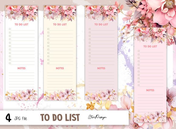 Download To Do List Printable Notepad Floral - Printable notepad Collection